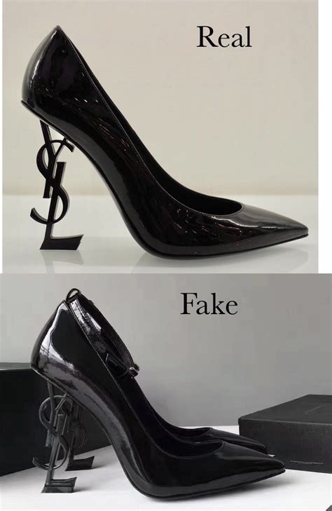 how to spot fake ysl heels|st laurent opyum heels fake.